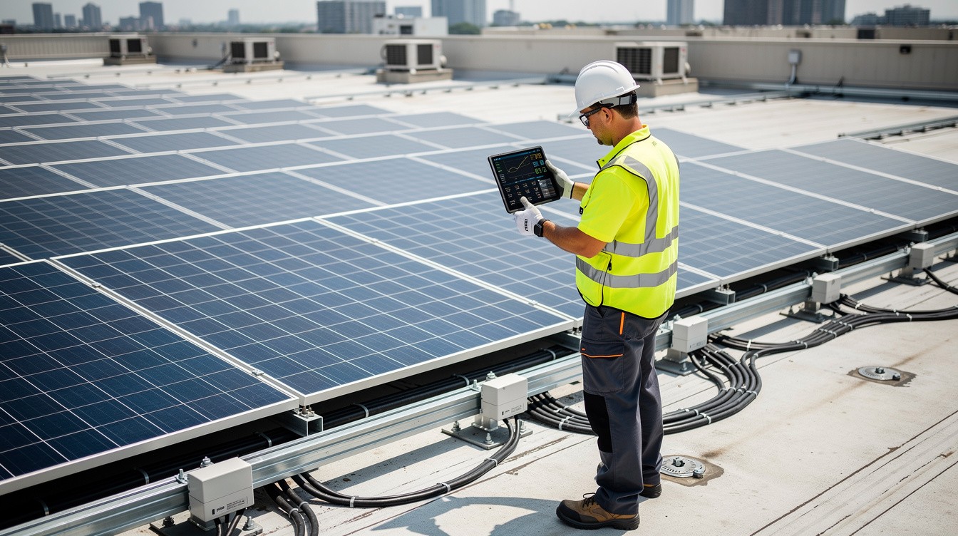 Commercial Solar Panel Inspection: Optimize Roof-Mounted Systems