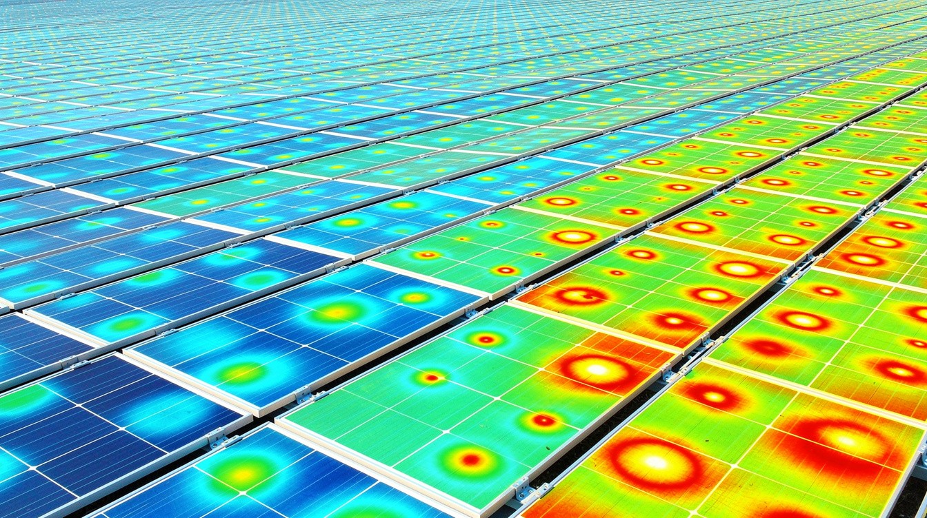 Infrared Solar Panel Scan: Clear Views of Module Heat