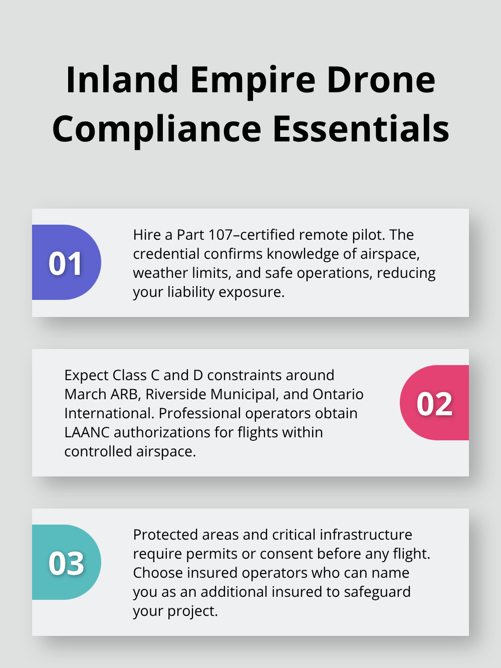 Three must-know rules for compliant drone inspections in the Inland Empire