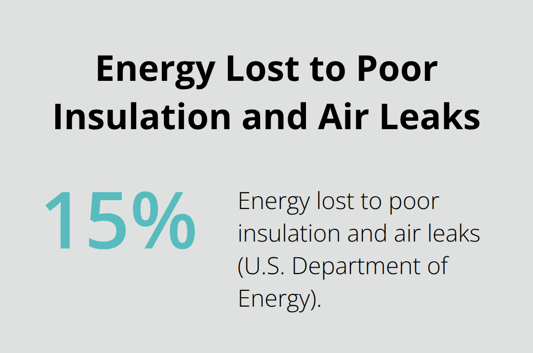 Percent of heating and cooling wasted due to poor insulation or air leaks in U.S. homes - residential roof thermal inspection