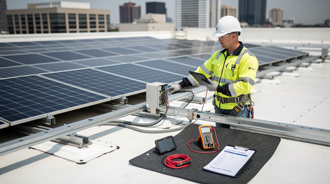 Roof Solar Inspection Planning For Preventive Maintenance