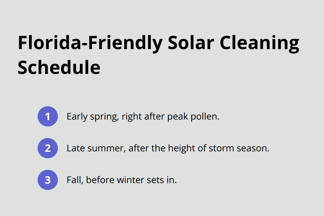Three recommended cleaning windows for Florida homes - solar panel cleaning inspection