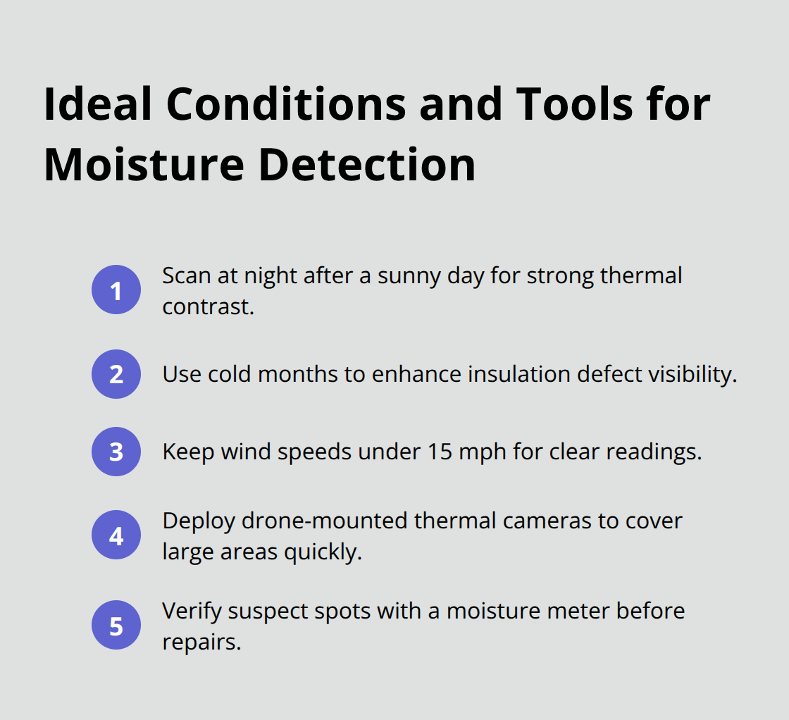 Key factors that improve thermal roof moisture detection - thermal roof inspection services